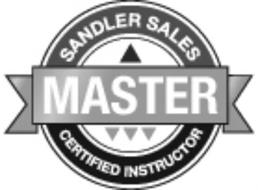 SANDLER SALES CERTIFIED INSTRUCTOR MASTER