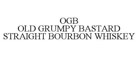 OGB OLD GRUMPY BASTARD STRAIGHT BOURBON WHISKEY