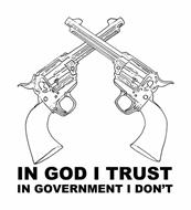 IN GOD I TRUST IN GOVERNMENT I DON'T