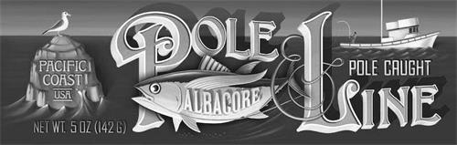 POLE & LINE POLE CAUGHT ALBACORE PACIFIC COAST USA