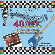 START 1 2 3 4 5 6 7 8 9 10 11 12 13 14 15 16 17 18 19 20 21 40 YEARS OF MUSIC TRIVIA 50'S, 60'S, 70'S AND 80'S THE ULTIMATE TRIVIA MADE IN AMERICA MADE BY: RONZOCO, LLC