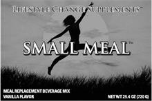 LIFESTYLE CHANGE SUPPLEMENTS SMALL MEAL MEAL REPLACEMENT BEVERAGE MIX VANILLA FLAVOR