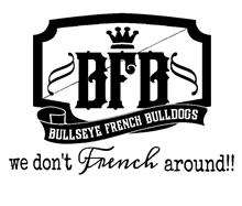 BFB BULLSEYE FRENCH BULLDOGS WE DON