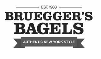 EST. 1983 BRUEGGER'S BAGELS AUTHENTIC NEW YORK STYLE