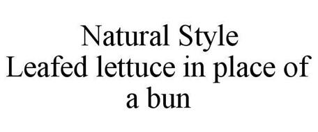 NATURAL STYLE LEAFED LETTUCE IN PLACE OF A BUN