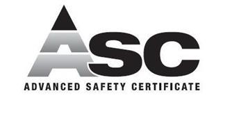 ASC ADVANCED SAFETY CERTIFICATE