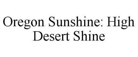 OREGON SUNSHINE: HIGH DESERT SHINE