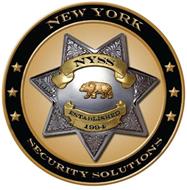 NEW YORK SECURITY SOLUTIONS NYSS ESTABLISHED 1994