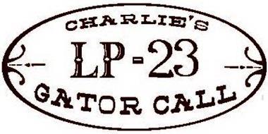 CHARLIE'S LP-23 GATOR CALL