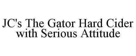 JC'S THE GATOR HARD CIDER WITH SERIOUS ATTITUDE