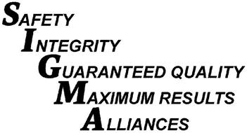 SAFETY INTEGRITY GUARANTEED QUALITY MAXIMUM RESULTS ALLIANCES