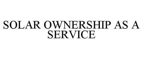 SOLAR OWNERSHIP AS A SERVICE