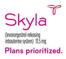 SKYLA (LEVONORGESTREL-RELEASING INTRAUTERINE SYSTEM) PLANS PRIORITIZED.