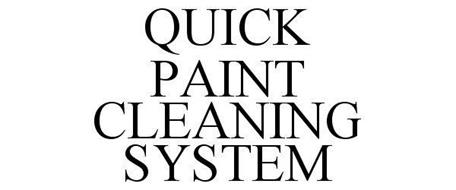QUICK PAINT CLEANING SYSTEM