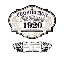 OLE' WHISKEY 1920 PROHIBITION HIDDEN STOCK NORTH TEXAS DISTILLERS 80 PROOF 40% ALC. VOL. FORT WORTH, TEXAS