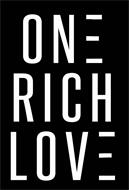 ONE RICH LOVE