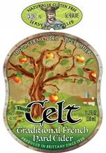NATURALLY GLUTEN FREE SERVE CHILLED CA CRV FL 5 HI,IA,ME100% FERMENTED APPLE CIDER THIRSTY CELT TRADITIONAL FRENCH HARD CIDER PRODUCED IN BRITTANY SINCE 1920