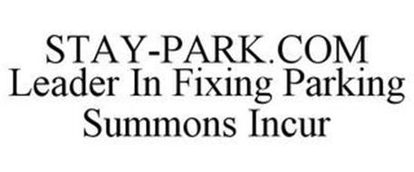 STAY-PARK.COM LEADER IN FIXING PARKING SUMMONS INCUR