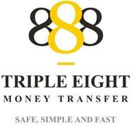 888 TRIPLE EIGHT MONEY TRANSFER SAFE, SIMPLE AND FAST