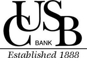 CUSB BANK ESTABLISHED 1888