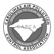 CAROLINAS AIR POLLUTION CONTROL ASSOCIATION DEDICATED TO CLEAN AIR CAPCA ORGANIZED 1969