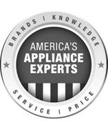 AMERICA'S APPLIANCE EXPERTS BRANDS KNOWLEDGE SERVICE PRICE