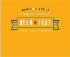 DRINK THE DISTRICT UNLIMITED DRINKS, UNLIMITED FUN! BEER FEST