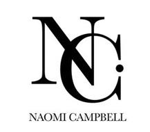 NAOMI CAMPBELL AND THE LETTERS NC Trademark of Omi Ltd. Serial 