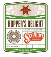 TRADE MARK HOPPER'S DELIGHT BOOMBOXES BEER IS CULTURE SIXPOINT BOOMBOXES EST 2004