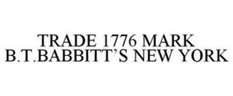 TRADE 1776 MARK B.T.BABBITT'S NEW YORK