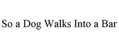 SO A DOG WALKS INTO A BAR