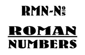 RMN-N O S ROMAN NUMBERS