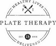 PLATE THERAPY HEALTHY LIVES DELIVERED PT EST. CA 2015