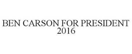 BEN CARSON FOR PRESIDENT 2016