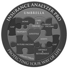 INSURANCE ANALYZER PRO PROTECTING YOUR WAY OF LIFE UMBRELLA HOME CARS & TRUCKS CURRENT INCOME GAP PROPERTY LIFESTYLE ASSETS FUTURE INCOME GAP SAVINGS & RETIREMENT COLLECTIBLES