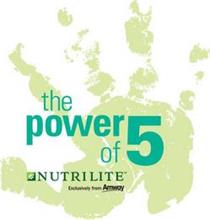 THE POWER OF 5 NUTRILITE EXCLUSIVELY FROM AMWAY
