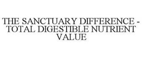 THE SANCTUARY DIFFERENCE - TOTAL DIGESTIBLE NUTRIENT VALUE