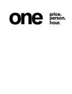 ONE PRICE. PERSON. HOUR.