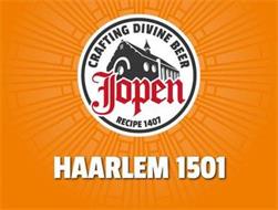 JOPEN CRAFTING DIVINE BEER RECIPE 1407 HAARLEM 1501