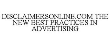 DISCLAIMERSONLINE.COM THE NEW BEST PRACTICE IN ADVERTISING