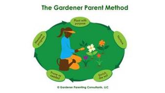 THE GARDENER PARENT METHOD PLANT WITH PURPOSE NURTURE ENRICH THE SOIL PRUNE AS NEEDED MEASURE PROGRESS GARDENER PARENTING CONSULTANTS LLC