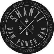 PLANT-BASED GLUTEN-FREE VEGAN 100% ORGANIC RAW PALEO SHANTI POWER BAR