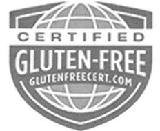 CERTIFIED GLUTEN-FREE GLUTENFREECERT.COM