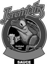 JEREMIAHS ESTABLISHED 1978 SAUCE