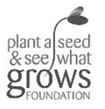PLANT A SEED & SEE WHAT GROWS FOUNDATION