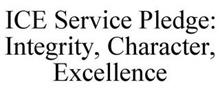 ICE SERVICE PLEDGE: INTEGRITY, CHARACTER, EXCELLENCE