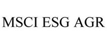 MSCI ESG AGR