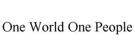 ONE WORLD ONE PEOPLE