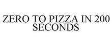 ZERO TO PIZZA IN 200 SECONDS