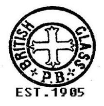 BRITISH GLASS P.B. EST 1905